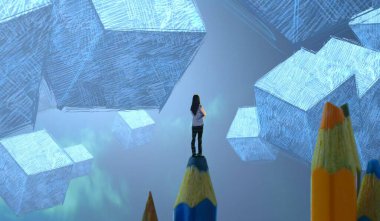 bir kitap tutan adam