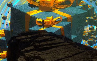 Elinde kitap olan adam.