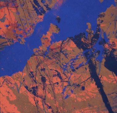 metin için alan ile arka planda soyut renkli lekeler