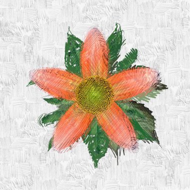 Beyaz arkaplanda kırmızı yapraklar