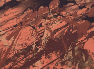 Arkaplanda soyut renkli lekeler