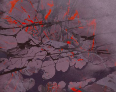 metin için alan ile arka planda soyut renkli lekeler 