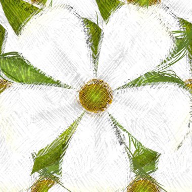 Arka planda çiçekler olan kusursuz desen