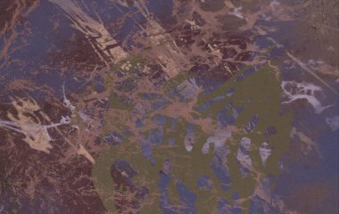 Arkaplanda soyut renkli lekeler    