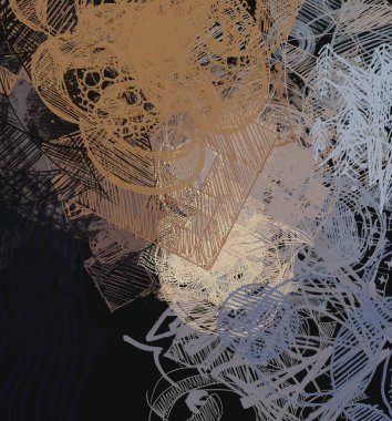 bir fraktal arka plan