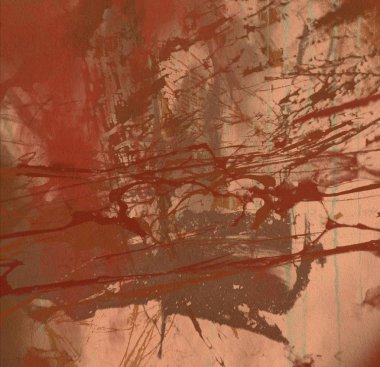 Arkaplanda soyut renkli lekeler              