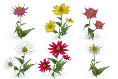 Çiçeklerle kusursuz desen