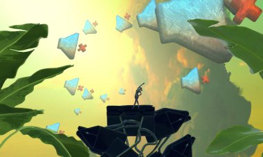 genç adam bir dizüstü bilgisayar ile