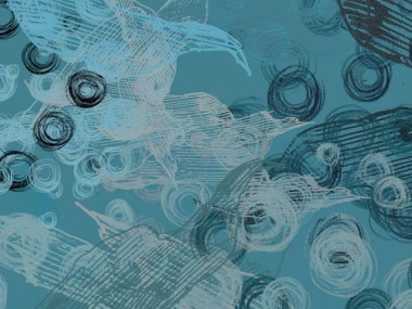 suyun soyut illüstrasyonu