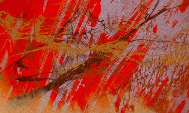 Metin için yeri olan boya lekeleriyle soyut arkaplan 