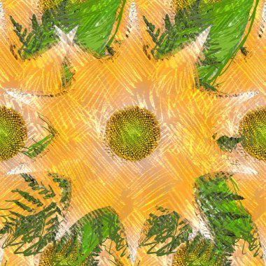 Arka planda çiçekler olan kusursuz desen