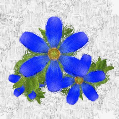 Renkli çiçek doku arka plan 