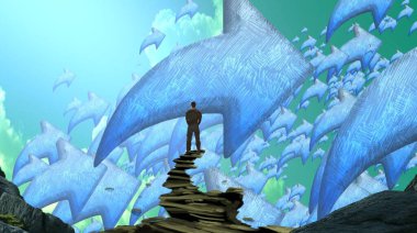 Şehirde Noel ağacı