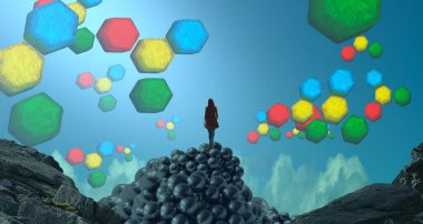 Soyut sanat dokusu. Renkli doku. Modern sanat eserleri. Renkli görüntü. Modern sanat. Çağdaş sanat.