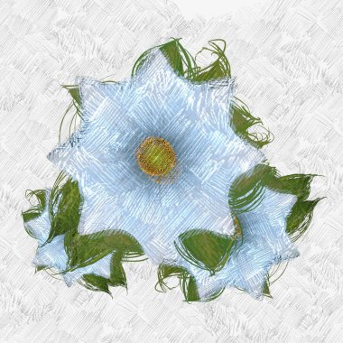 Eskipli arka planda dağınık grungy çiçekler