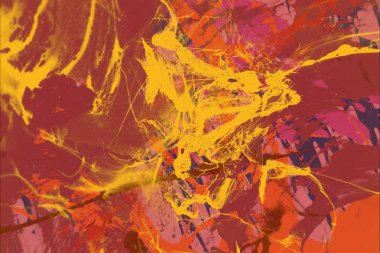 Metin için yeri olan boya lekeleriyle soyut arkaplan  