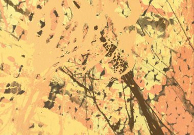 metin için alan ile arka planda soyut renkli lekeler  