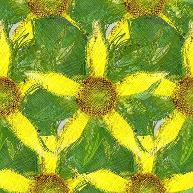 Arka planda çiçekler olan kusursuz desen