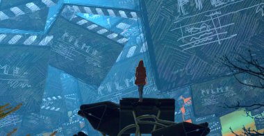 Ofisteki iş adamı.