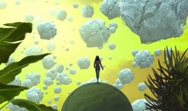 yeryüzünde yeşil ağaç