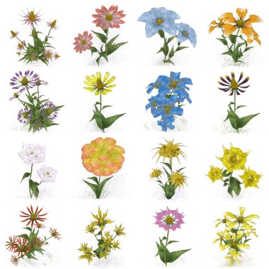 Çiçeklerle kusursuz desen