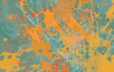 Metin için yeri olan boya lekeleriyle soyut arkaplan  