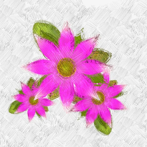 Bouquet Fiori Rosa — Foto Stock