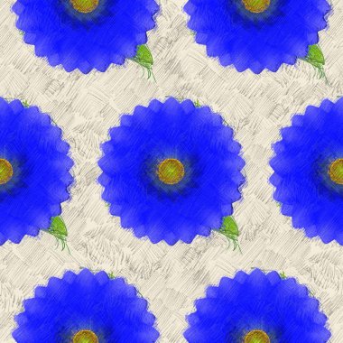 Arka planda çiçekler olan kusursuz desen