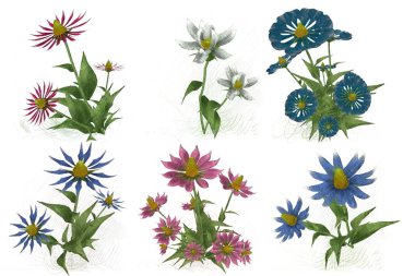 Çiçeklerle kusursuz desen