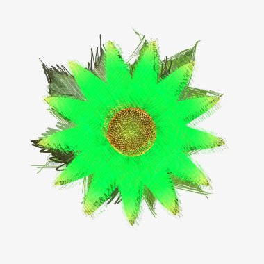 Eskipli arka planda dağınık grungy çiçek