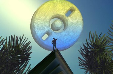 bir ağaç ile noel topu