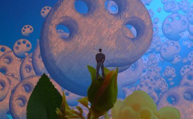 karikatür ve beyaz arka plan