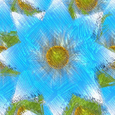 Arka planda çiçekler olan kusursuz desen