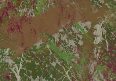 Metin için yeri olan boya lekeleriyle soyut arkaplan