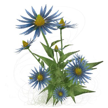 Çiçeklerin vektör illüstrasyonu