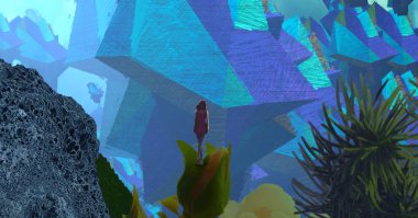 havuzda güzel kadın