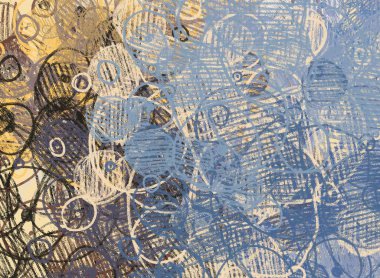 çiçek desenli soyut gösteren resim