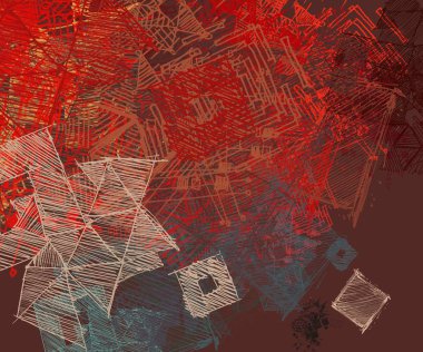 kırmızı yaprakları ile renkli arka plan