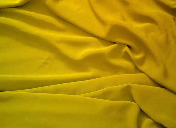 Κίτρινο Ύφασμα Υφή Φόντο — Φωτογραφία Αρχείου