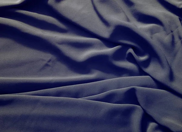 Blue Silk Fabric Texture — Stock Photo, Image