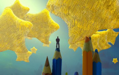 Sonbahar yağı ve sarı gökyüzü