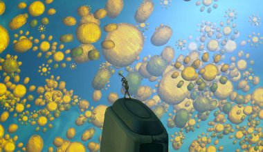 Bokeh ile soyut arkaplan