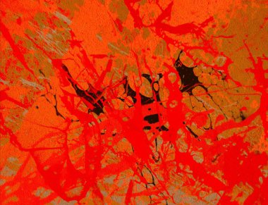 Metin için yeri olan boya lekeleriyle soyut arkaplan