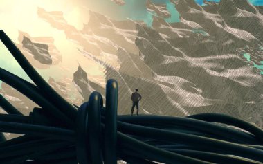 Sahilde gün batımı