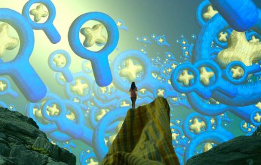 metin için alanı olan soyut kavramsal yaratıcı arkaplan 