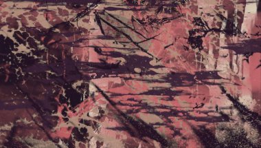 Arkaplanda soyut renkli lekeler               