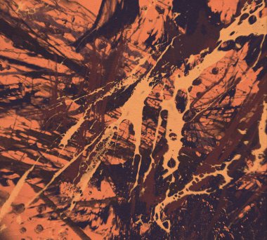 metin için alan ile arka planda soyut renkli lekeler