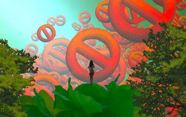 sonbahar ağacısoyut illüstrasyon