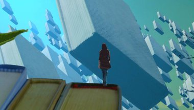 bir kitabın iş görünümü