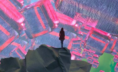 eski renklerin soyut arka plan